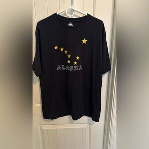Navy Blue Alaska T-Shirt with Yellow Stars